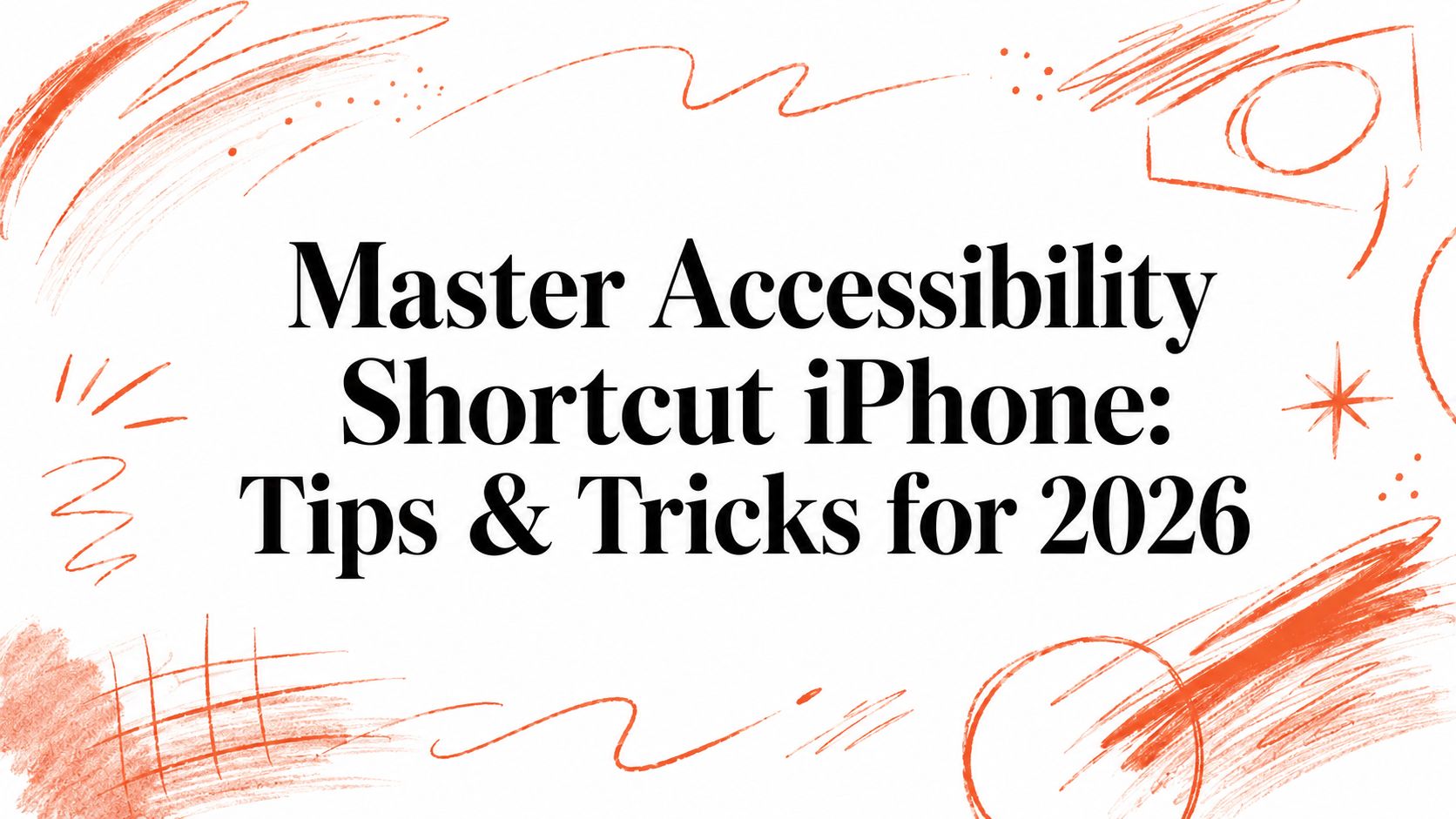 Master Accessibility Shortcut iPhone: Tips & Tricks for 2026