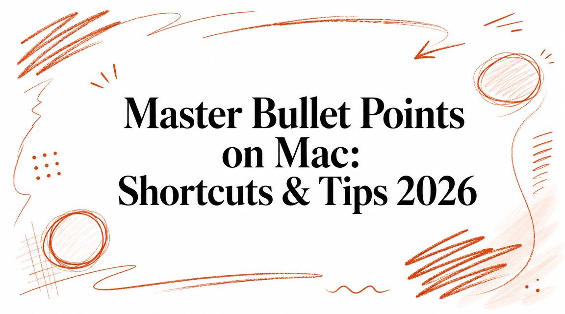 Master Bullet Points on Mac: Shortcuts & Tips 2026