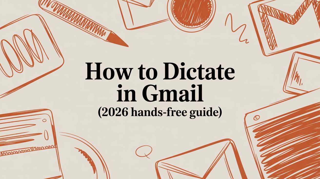 How to Dictate in Gmail (2026 Hands-Free Guide)