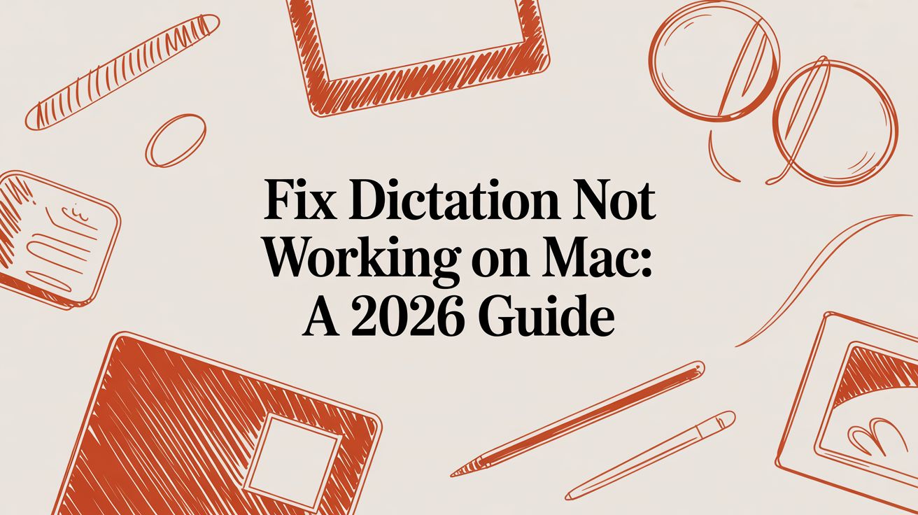 Fix Dictation Not Working On Mac: A 2026 Guide