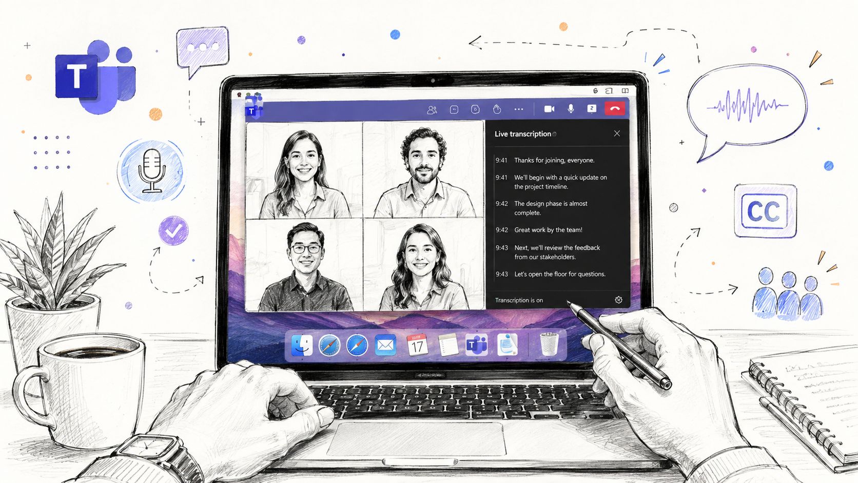 How to Transcribe Teams Meeting Audio on a Mac