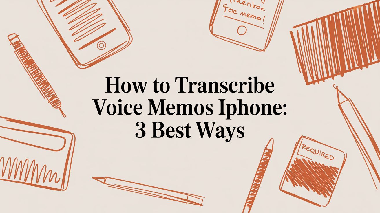 How to Transcribe Voice Memos iPhone: 3 Best Ways