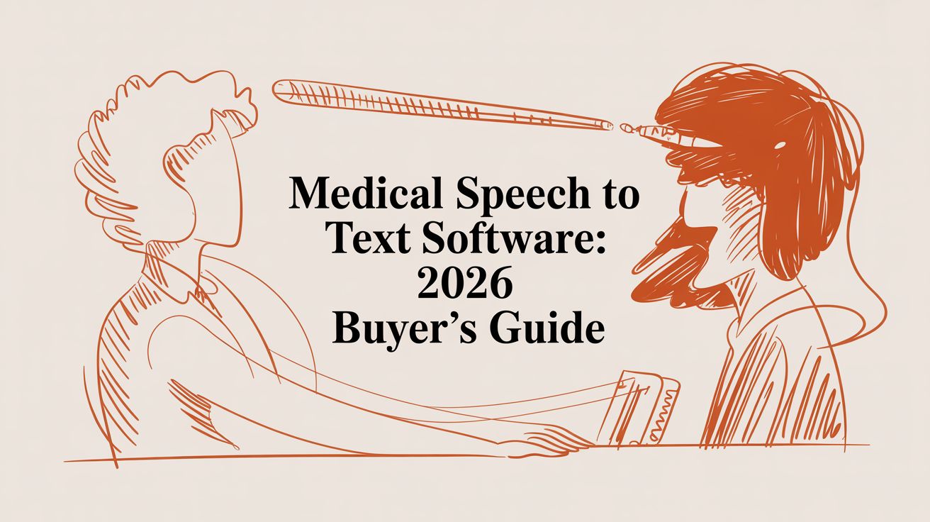 Medical Speech to Text Software: 2026 Buyer's Guide