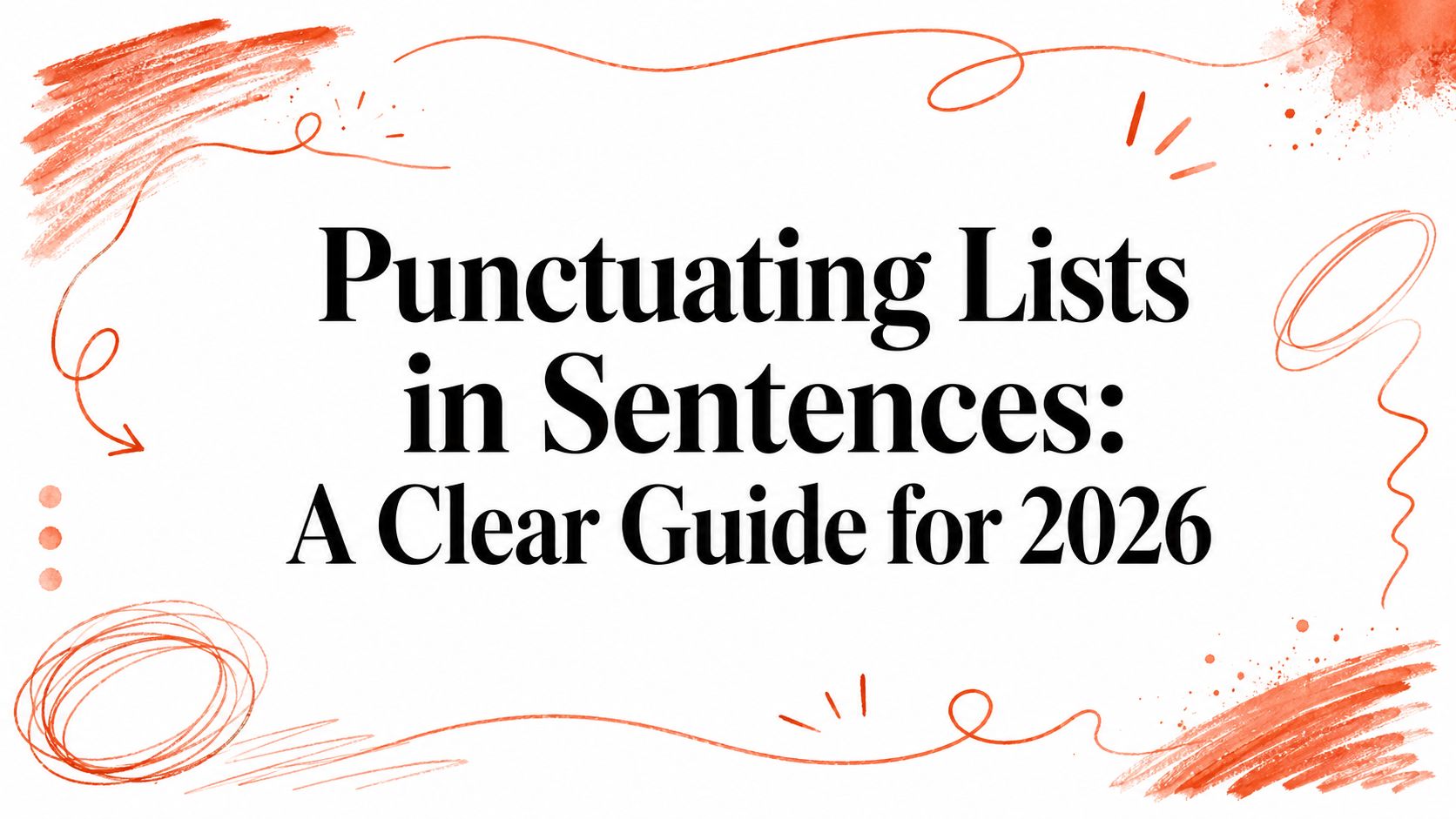 Punctuating Lists in Sentences: A Clear Guide for 2026