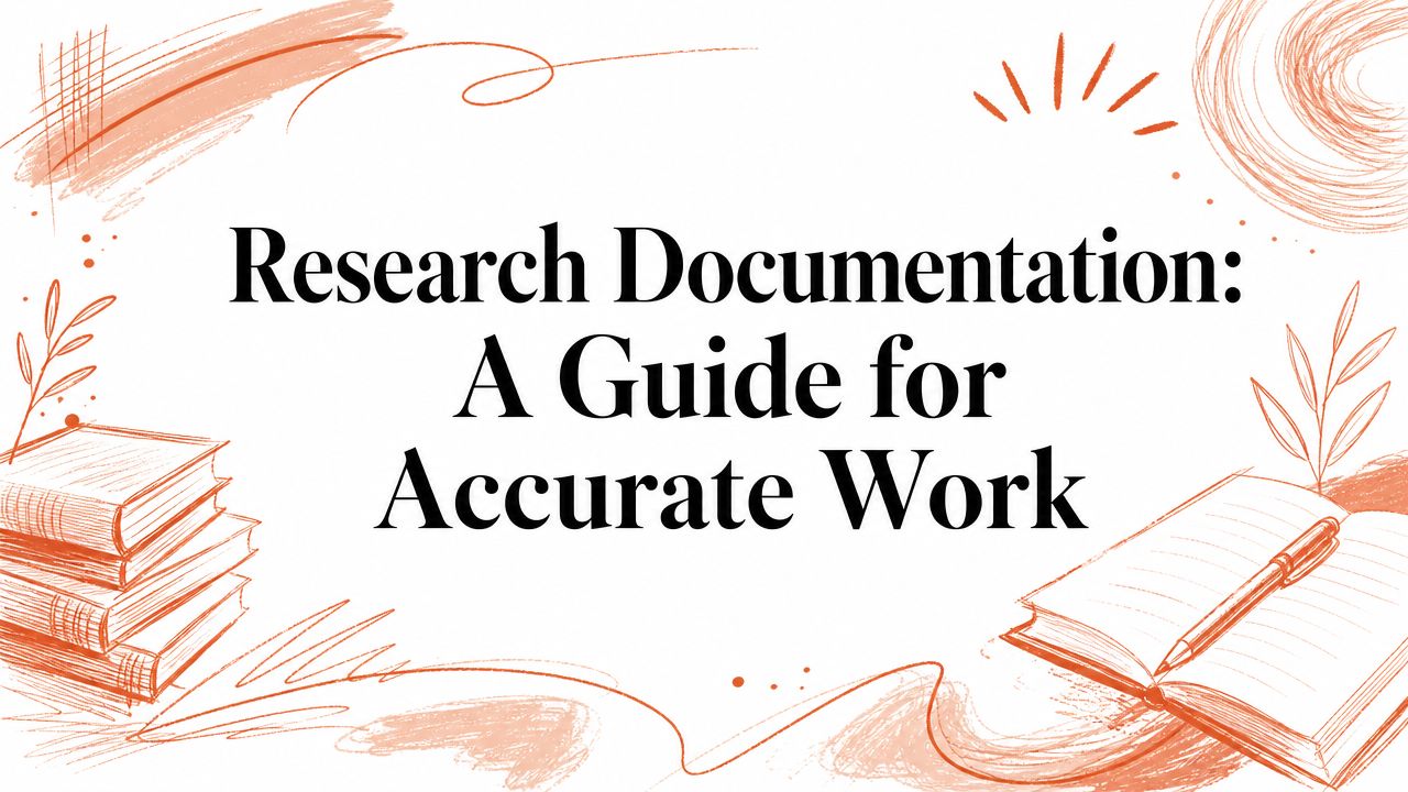 Research Documentation: A Guide for Accurate Work