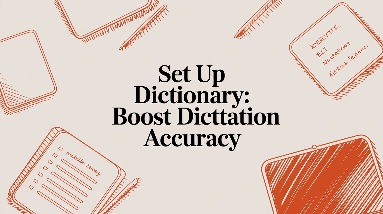 Set Up Dictionary: Boost Dictation Accuracy