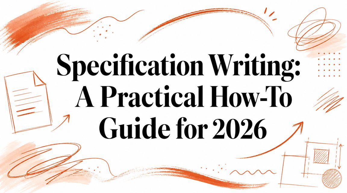 Specification Writing: A Practical How-To Guide for 2026