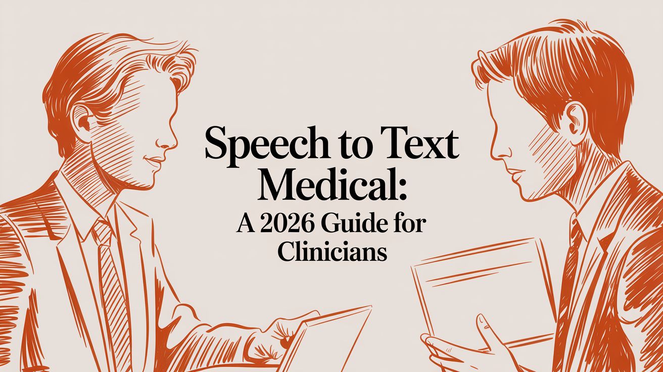 Speech to Text Medical: A 2026 Guide for Clinicians