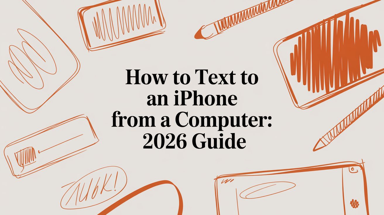 How to Text to an iPhone from a Computer: 2026 Guide